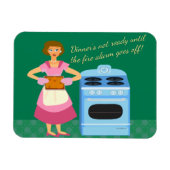 Funny Fire Alarm Super Time Gezegde Magneet (Horizontaal)