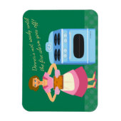 Funny Fire Alarm Super Time Gezegde Magneet (Verticaal)