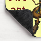 Funny fire ant met pistolen cartoon mousepad muismat (Hoek)