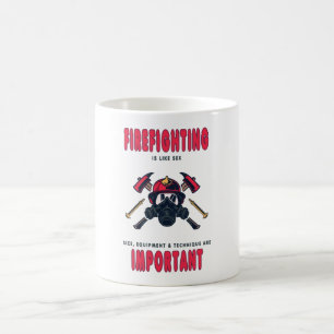 Funny Fire Department Gezegde Gift Firefighter Koffiemok