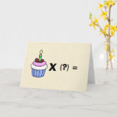 Funny Fire Hazard Customise Age Birthday Card Kaart (Gele Bloem)