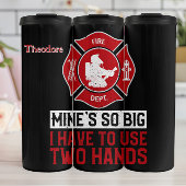 Funny Fire Hose Motto Thermosbeker