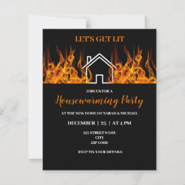 Funny Fire Thored Housewarming Party Invitation