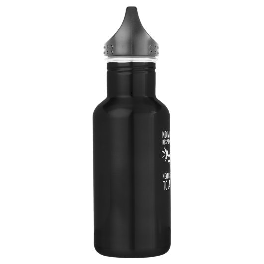 Funny Firearm Slogan Design for Gun Collectors Waterfles (Links)