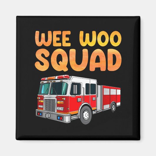 Funny Firefighter Art For Kids Men Women Fireman F Magneet (Voorkant)