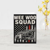 Funny Firefighter Art For Men Women Kids Fire Truc Kaart (Gele Bloem)