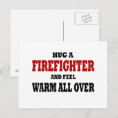 Funny Firefighter Briefkaart (Voorkant / Achterkant)