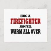 Funny Firefighter Briefkaart (Voorkant)