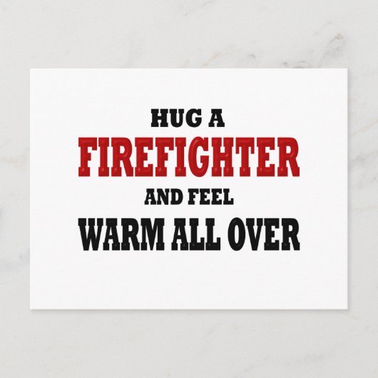 Funny Firefighter Briefkaart (Voorkant)
