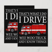 Funny Firefighter dat is wat ik doe als ik Wee Woo (Voorkant / Achterkant)