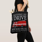 Funny Firefighter dat is wat ik doe als ik Wee Woo Tote Bag (Dichtbij)