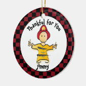 Funny Firefighter Gift - Dank u Fireman Keramisch Ornament (Links)