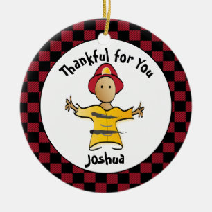 Funny Firefighter Gift - Hartelijk dank voor Firem Keramisch Ornament