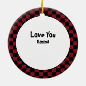 Funny Firefighter Gift Idee - Bedankt Fireman Keramisch Ornament (Achterkant)