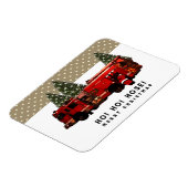 Funny Firefighter Holiday Gift Magneet (Linkerzijde)