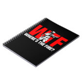 Funny Firefighter Humor Fire Rescue Joke Notitieboek (Linkerzijde)