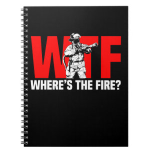 Funny Firefighter Humor Fire Rescue Joke Notitieboek