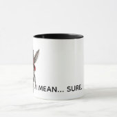 Funny Firefighter Mug Brave Idiot Donkey Joke Mok (Midden)