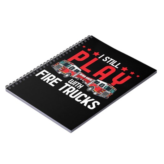 Funny Firefighter Pap Husband Witty Fireman Notitieboek (Linkerzijde)