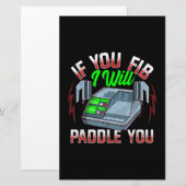 Funny FireFighter Police Kantoor Defibrillator Briefpapier (Voorkant / Achterkant)