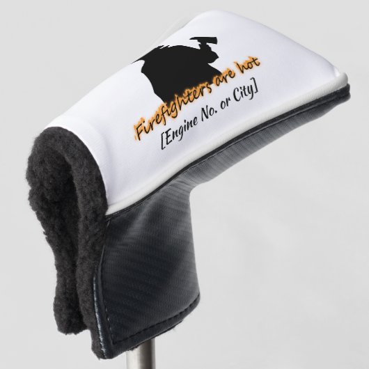 Funny Firefighters zijn hot Golf Head Hoesje Golfheadcover (3/4 voorkant)