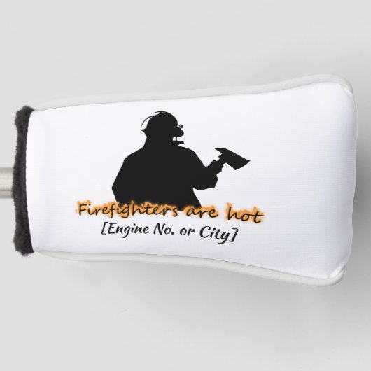 Funny Firefighters zijn hot Golf Head Hoesje Golfheadcover (Voorkant)