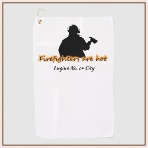 Funny Firefighters zijn hot Golfhanddoek