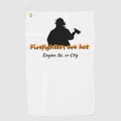 Funny Firefighters zijn hot Golfhanddoek (Voorkant)