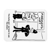 Funny Fireman Firefighter en Policeman Cartoon Magneet (Horizontaal)