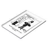 Funny Fireman Firefighter en Policeman Cartoon Notitieboek (Linkerzijde)