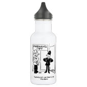 Funny Fireman Firefighter en Policeman Cartoon St. Waterfles (Links)