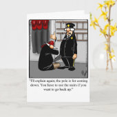 Funny Firemen Humor Welcome Greeting Card Kaart (Gele Bloem)