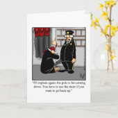 Funny Firemen Humor Welkom Wenskaart Kaart (Gele Bloem)