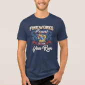 Funny Fireworks Expert run als ik onafhankelijk be Tri-Blend Shirt (Voorkant)