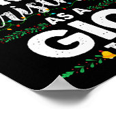 Funny First Christmas As A Gigi To Be New Gigi Xma Poster (Hoek)