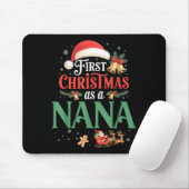 Funny First Christmas As A Nana Matching Family Xm Muismat (Met muis)