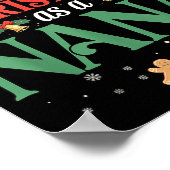 Funny First Christmas As A Nana Matching Family Xm Poster (Hoek)