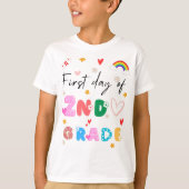 funny first day of 2nd grade cool t-shirt (Voorkant)