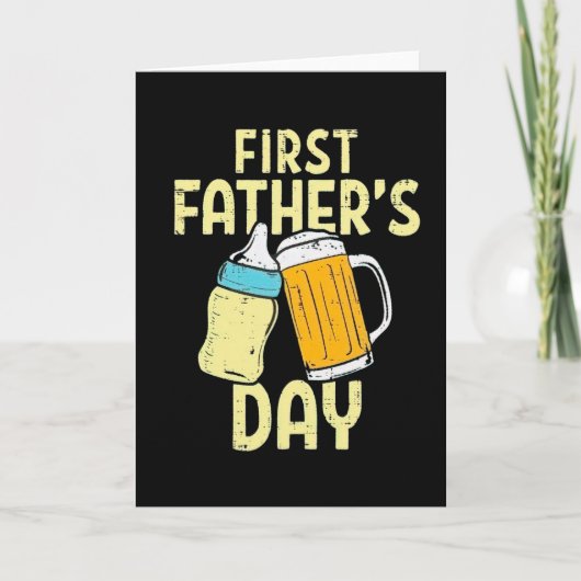 Funny First Father's Day Matching daddy and child Kaart (Voorkant)