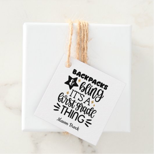 Funny First-graad gepersonaliseerd cadeau Bedankjes Labels (In situ)