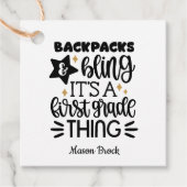 Funny First-graad gepersonaliseerd cadeau Bedankjes Labels (Voorkant)