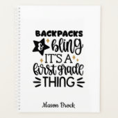 Funny First-graad gepersonaliseerd cadeau Planner (Voorkant)