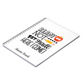 Funny First-grade student, gepersonaliseerd cadeau Notitieboek (Linkerzijde)