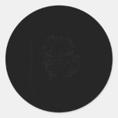 Funny First Of All I'm A Delight Sarcastic Retro C Ronde Sticker (Voorkant)