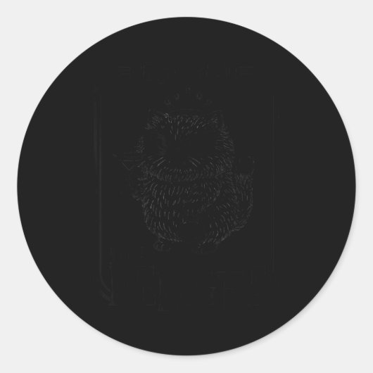 Funny First Of All I'm A Delight Sarcastic Retro C Ronde Sticker (Voorkant)