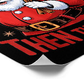 Funny First The Coffee Then The Ho Hos Funny Santa Poster (Hoek)