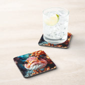 Funny Fish and Coral Close Bier Onderzetter (Rechterzijde)