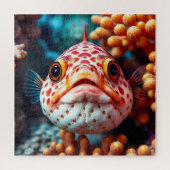 Funny Fish and Coral Close Legpuzzel (Verticaal)