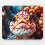 Funny Fish and Coral Close Muismat (Voorkant)