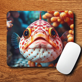 Funny Fish and Coral Close  Muismat